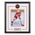 thumbnail image 1 of Logo de Rondelle des Flames de Calgary Signé Matt Coronato Cadre 23x27, 1 of 1