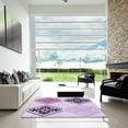 thumbnail image 6 of Ahgly Company Indoor Rectangle Patterned Orchid Purple Area Rugs, 7' x 10', 6 of 6