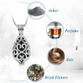 thumbnail image 3 of Hollow Urn Cremation Jewelry for Ashes Teardrop Keepsake Necklace Memorial Cremation Urn Memorial Pendant Necklace for Human Gift, 3 of 6