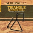 thumbnail image 2 of Rural365 Triangle Dinner Bell 8in Cast Iron Dinner Bells Forged Metal Triangle, 2 of 2