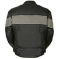 thumbnail image 2 of NexGen SH212101 Men's Black Textile Moto Jacket with Grey Reflective Striping 6X-Large, 2 of 7