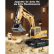 thumbnail image 3 of Excavadora Control Remoto Recargable Rc Carros Juguetes Xtellar amarillo, 3 of 4