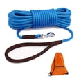 thumbnail image 1 of Correa para perros Lynxking Check Cord, larga, 15 m, para perro, color azul, 1 of 7