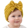 thumbnail image 2 of Baby Girl Toddlers Breathable Cotton Hat Knotted Hat Cute Donut Soft Turban Bow Knot Cap for Boys Girls Breathable-Sun-Protection-Fishing-Hat Kids Beach-Bucket-Hat, 2 of 5