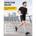 thumbnail image 3 of CAMBIVO Compression Socks for Women Men , 20-30 mmHg Knee High Socks, 3 Pairs Compression Stockings for Traval, Running, Nurse , Pregnancy, Daily Life, XXL, 3 of 7