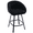 Teddy Black, variant on ONEVOG 26.4'' Swivel Counter Height Stools Set of 2, Sherpa Upholstered Bar Stools with Barrel Arms & Backs, Modern Counter Stools for Kitchen Island, Black