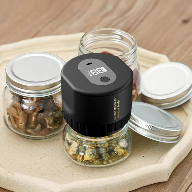 Scelleuse de Bocaux Mason, Scelleuse sous Vide Électrique Portable pour la Maison