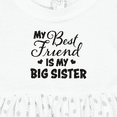 thumbnail image 4 of Inktastic My Best Friend is My Big Sister with Hearts Girls Baby Dress, 4 of 5