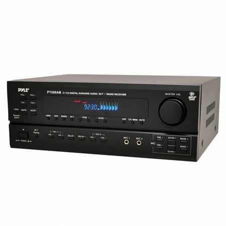 PYLE PT588AB - 5.1 Channel Home Theater AV Receiver, BT Wireless Streaming (HDMI, 4K Ultra & 3D TV Pass-Through Support)