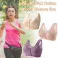 thumbnail image 2 of Ellymuse Daisy Bra,Ellymuse Daisy Bras for Older Women,Comfortable & Convenient Front Button Bra, 2 of 8