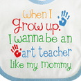thumbnail image 4 of Inktastic Art Teacher Like Mommy Boys or Girls Baby Bib, 4 of 4
