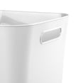 thumbnail image 6 of Mainstays Cube Bin, Open Plastic Storage Containers, Versatile Stylish Organizers with Handles, White, 6 of 7