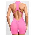 thumbnail image 2 of Women's Yoga Zipped Tank Top Jumpsuit Gym Sleeveless one Piece Fashion Jumpsuit, Sport Casual Wear, 2 of 5