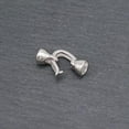 thumbnail image 2 of QQTDFG Sterling Silver Hook and Eye Push End Cap Clasp for Pearl Jumbo Necklace A5266-Silver-1 piece, 2 of 9