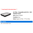 thumbnail image 2 of Air Filter - Compatible with 2016 - 2021 Hyundai Tucson 2017 2018 2019 2020, 2 of 2