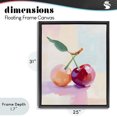 thumbnail image 4 of Stupell Industries Modern Pastel Cherries Pair Black Floating Frame Canvas Art, 25 x 31, by The Prints Vibe, 4 of 8