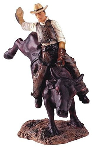 BULL RIDER   Statue Western Cowboy  H8" 