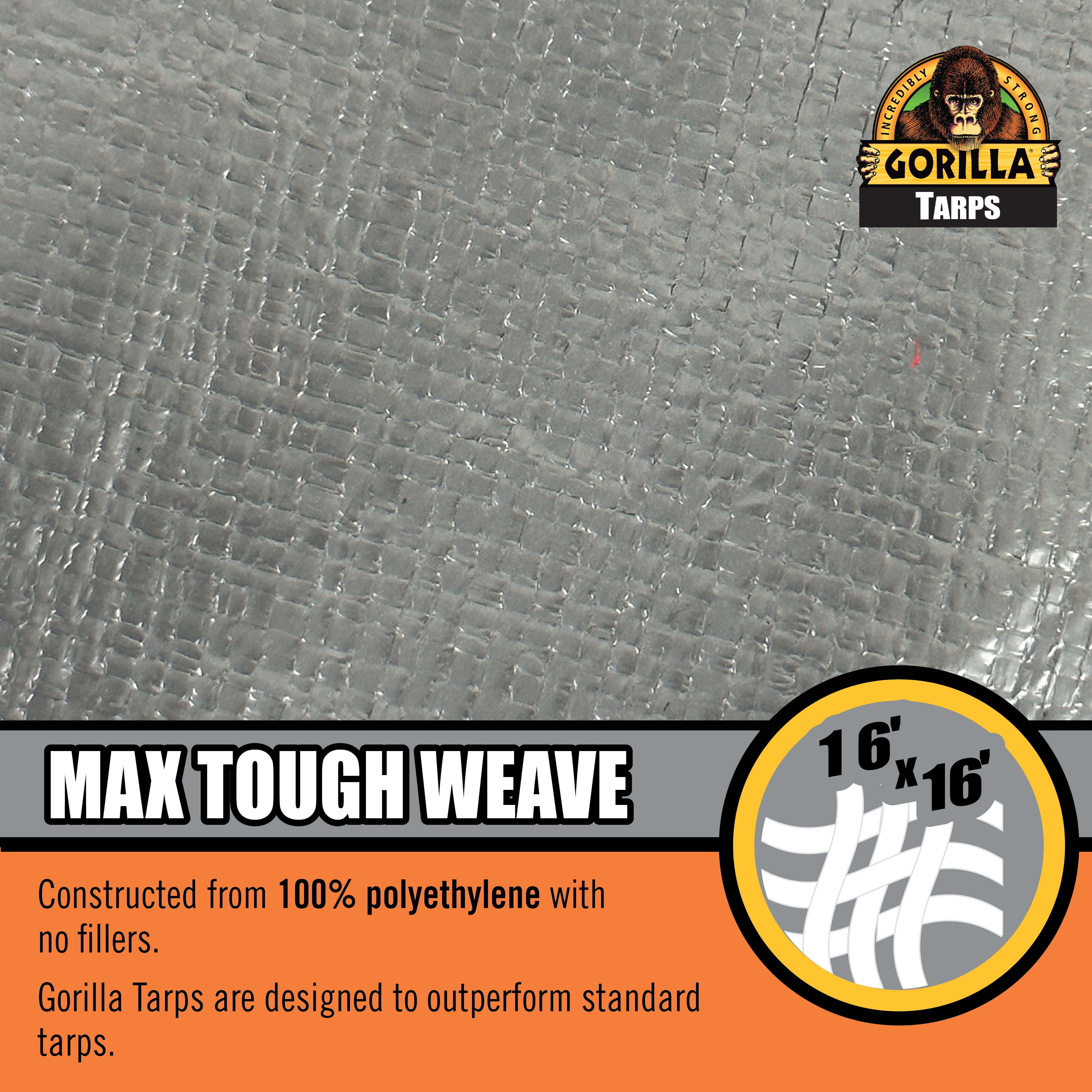 Gorilla Brand 6' X 8' Max Tough Tarp