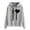 Grey, variant on DDAPJ pyju Womens Heartbeat Print Hoodies 2023 Trendy,Oversized Y2K Hooded Sweatshirt Loose Casual Long Sleeve Drawstring Pullover Hoodie Fashion Streetwear Tops