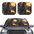 thumbnail image 2 of Wukai Sunset Meditating Doberman Car Front Windshield Sun Shade,Sun Visor Shield Block Automotive Interior Protector Blocks UV Rays-Medium, 2 of 6