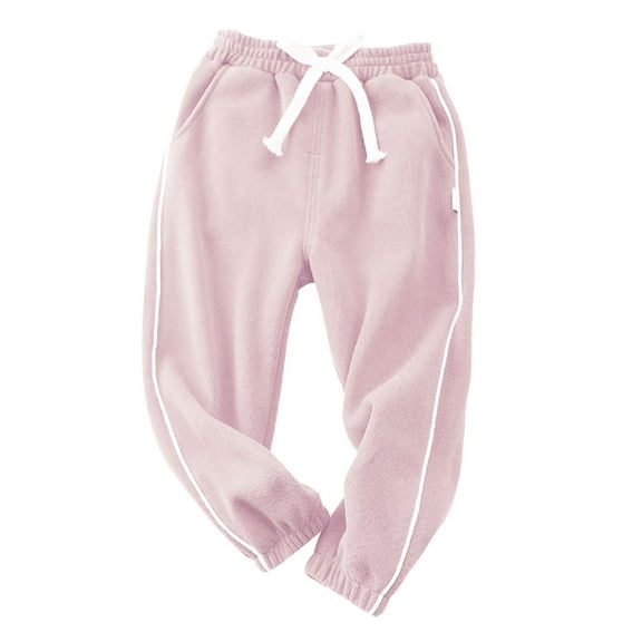 Elainilye Fashion Toddler Boys Girls Sweatpants Candy Color Plain Print Leggings Casual Kids Sports Pants Homewear, Sizes 2-7T