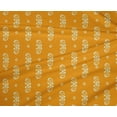 thumbnail image 4 of oneOone Polyester Lycra Fabric Circle|Leaves & Paisley Block Print Fabric BTY 56 Inch Wide, 4 of 4
