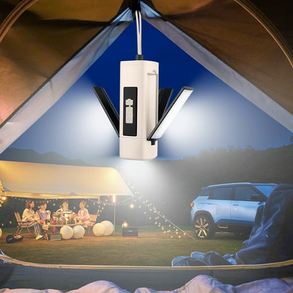 Chmadoxn Outdoor Multifunctional Plastic Camping Light Rechargeable Telescopic Folding Light Waterproof Hanging Light Three Speed Adjustable Flashlight Plastics camping lights
