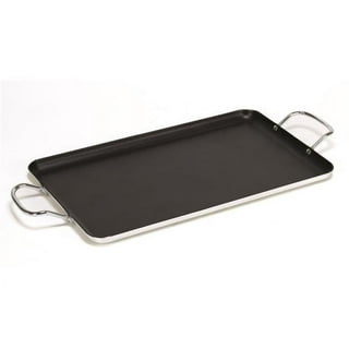  Vayepro 2 Burner Griddle Pan with Glass Lid,Stove Top Flat  Griddle for Glass Stove Top,Aluminum Pancake Griddle,Non-Stick Griddle for  Gas Grill, Double Burner Camping Griddle : Patio, Lawn & Garden