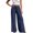 BU2, variant on Hpapadks Women's Pants Summer Solid Elasticized High Waist Flowy Palazzo Pant with Drawstring Slacks for Women Black M