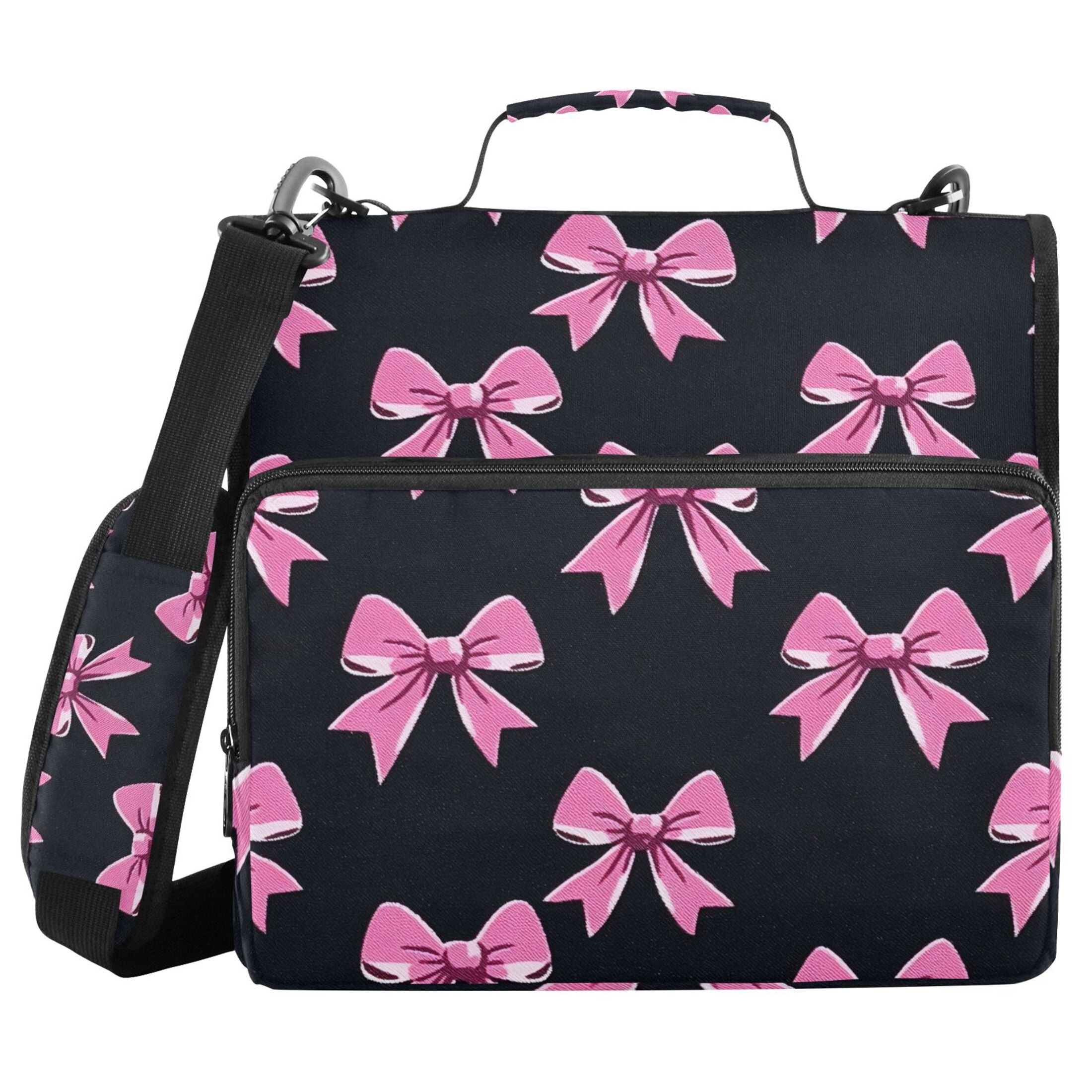ALAZA Zipper Binder Bow-a1 3 Ring Trapper Keeper File Folder Organizer Bag