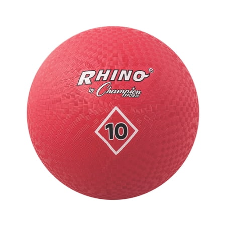 Champion Sports 10 Inch Playground Ball, Red