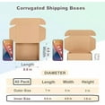 thumbnail image 2 of 7x5x2 Inches Shipping Boxes Pack of 40, Small Corrugated Cardboard Box for Mailing Mailer Packing, Brown, 2 of 6