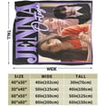 thumbnail image 4 of Jenna Actors Ortega Blanket Throw Blanket Soft Microfiber Blankets for Living Room Couch Sofa Bedroom 50"x40", 4 of 6
