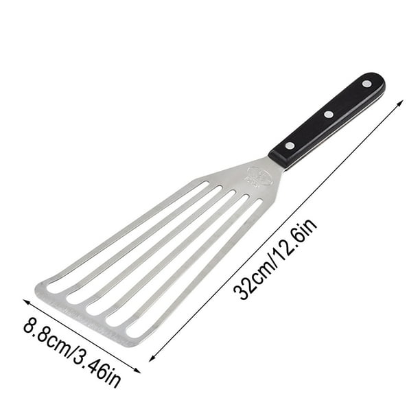Pisexur Batería de cocina Espátula para carne Espátula de acero inoxidable Espátula multifuncional para carne Espátula para freír Espátula para pescado Espátula para para la cocina del hogar