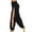 Black, variant on UJNDER Women's Sporty Yoga Pants High Slit Bohemian Harem Style for Athletic Comfort Coffee XXL
