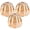 Tulip Amber-3 Pack, variant on Tulip Smoke-grey 3 Pack Glass Lamp Shades, Replacement Mini for Table Wall Chandelier