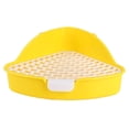 thumbnail image 1 of Methold Medium Rabbit Litter Box Toilet for Cage Accessories Supplies Animals   Juguetes de animales pequeños Amarillo Pequeño, 1 of 1
