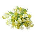 thumbnail image 1 of Flores artificiales de 28 cabezas para exteriores, flores silvestres de seda sintética con tallo, arreglo floral falso para macetas, cestas colgantes, porche, patio, decoración de jardín., 1 of 8
