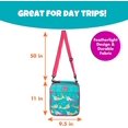 thumbnail image 3 of Boîte à Lunch Isolée Durable avec Sangles pour Sac à Dos pour l'École - Sac à Lunch Réutilisable avec Poignée pour Enfants et Tout-Petits, Fonctionne avec Bento Box, Bengo, Kinsho, Yumbox – Narval, 3 of 4