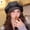 Cloud carbon black, variant on Autumn And Winter Berets For Girls Korean Versatile Face Showcasing Octagonal Hat Art Retro Newspaper Children's Hat Japanese Painter Hat