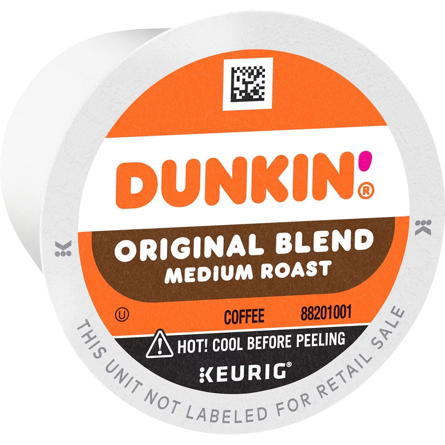 Dunkin' Kosher Orginal Blend Medium Roast, Keurig Coffee Pods, 72 Ct