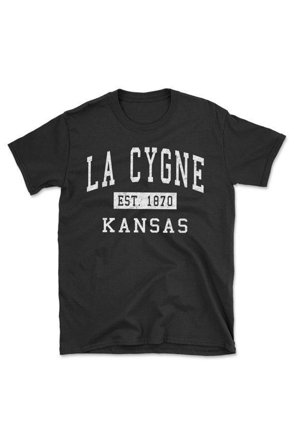 La Cygne Kansas Classic Established Men's Cotton T-Shirt