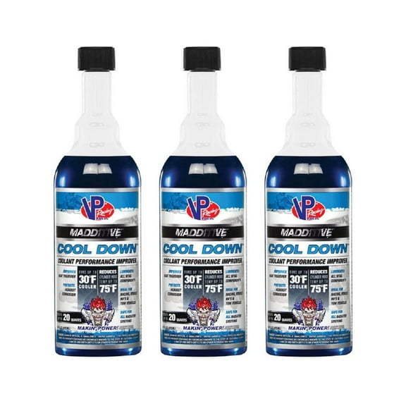 VP Racing Fuels Radiator Systems Temperature Cool Down, 16 Ounces  (3 Pack)