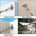 thumbnail image 5 of AsFrost Shade Sail Hardware Kit, Stainless Steel Hardware Kit for Triangle Square Rectangle Sun Shade Sail Installation for Garden Patio Lawn,42 Pcs, 5 of 10