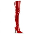 thumbnail image 2 of Pleaser SEDUCE-3000 Single Soles : Thigh High Boots, 5" Heel-B. Pink Str Pat-7, 2 of 4