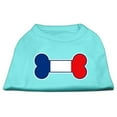 thumbnail image 1 of T-Shirts Imprimés Drapeau de France en Forme d'Os Aqua TP (8), 1 of 1