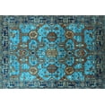 thumbnail image 1 of Ahgly Company Indoor Rectangle Oriental Light Blue Traditional Area Rugs, 8' x 10', 1 of 4