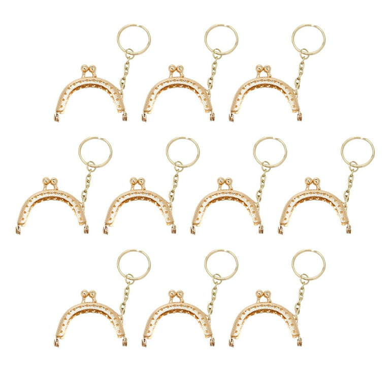 10x Bag clasp Bag Clutch Metal Arch Half Round Coin Bag Clasp 5cm Metal  Purse Accessory DIY Craft Sewing , 