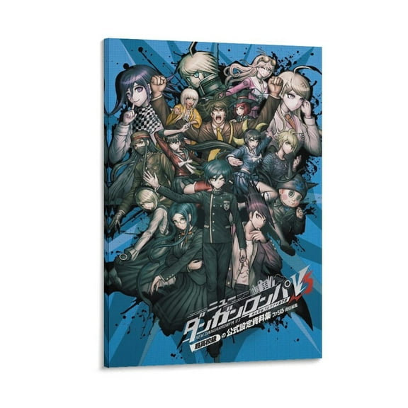 Japanese Adventure Game Danganronpa Anime Art Poster 5 Picture Print Wall Art Poster Painting Canvas Posters Artworks Gift Room Aesthetic 12x18inch(30x45cm)