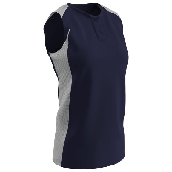 Champro Girls Diamond Active Jersey Navy White Large